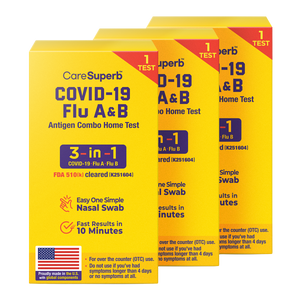 CareSuperb™ COVID-19 / Flu A&B Antigen Combo Home Test - 1 Test/kit